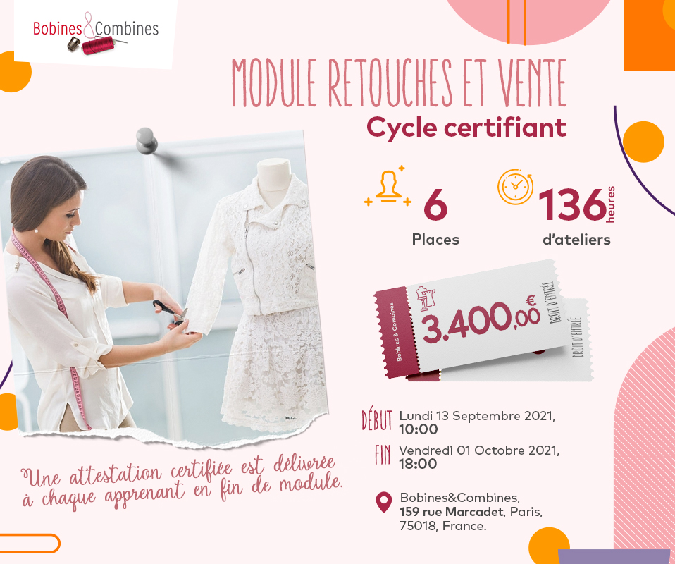 Bobines et combines post fb - Module retouches et vente